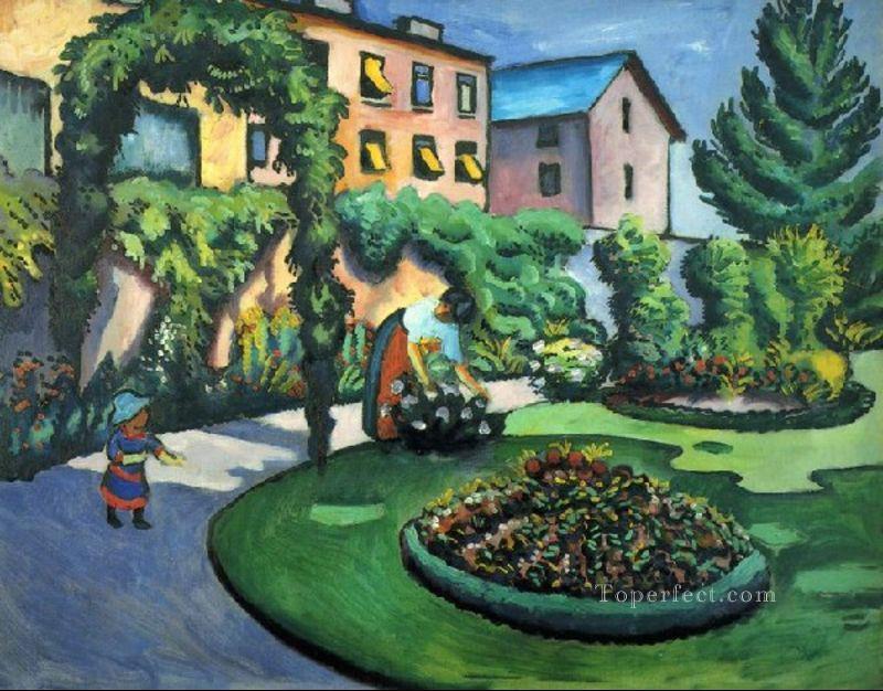 A Garden August Macke Oil Paintings